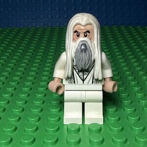 Lego Saruman Minifigure Lord of the Rings lor058 79005 No Cape *